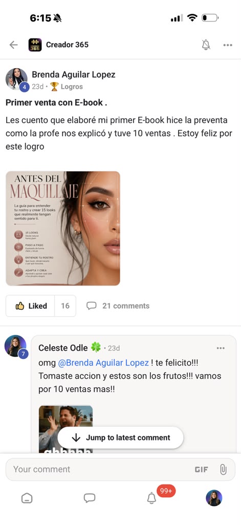 Logro de Brenda: 10 ventas en la preventa de su primer e-book